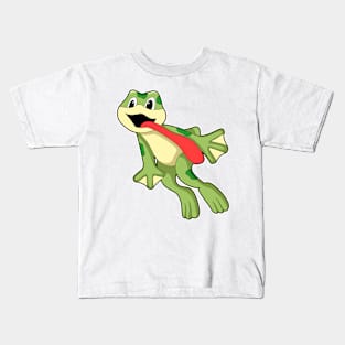 Frog with Tongue out Kids T-Shirt